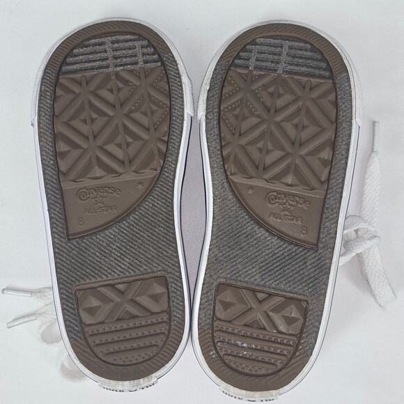 CONVERSE INFANT CHUCK TAYLOR HIGH-TOPS – PINK CANVAS – SIZE US 8 – CLASSIC STYLE - Picture 8 of 8